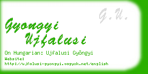 gyongyi ujfalusi business card