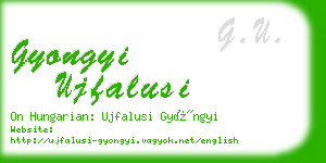 gyongyi ujfalusi business card